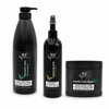 סט טיפוח קרטין ABA Cosmetics ללא מלחים – שמפו, ספריי טיפולי ומסכת קרטין לשיער