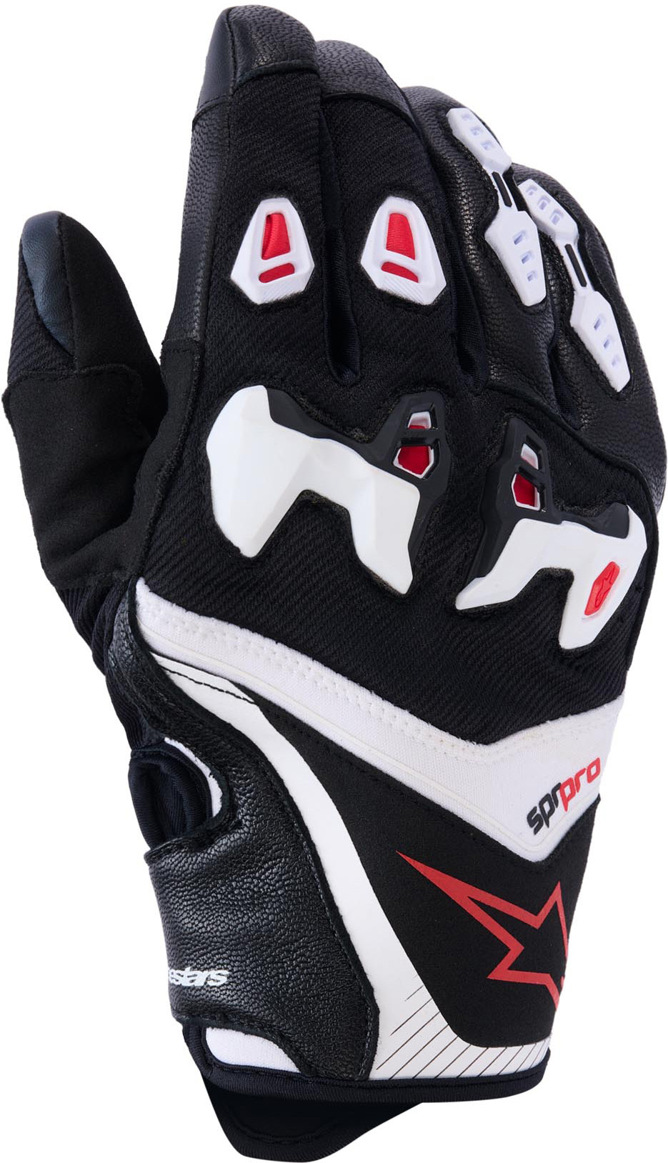 כפפות רכיבה קיץ אלפינסטארס שחור\לבן – Alpinestars SP-R Pro