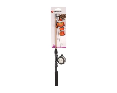 FLAMINGO פלמינגו משחק חכה לחתול עם רולר דג