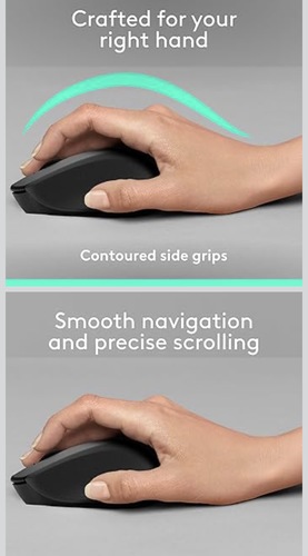 Logitech M330 Silent Wireless Mouse – עכבר אלחוטי שקט וארגונומי