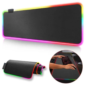 משטח גיימינג לעכבר כולל אורות RGB | פד לעכבר גיימינג