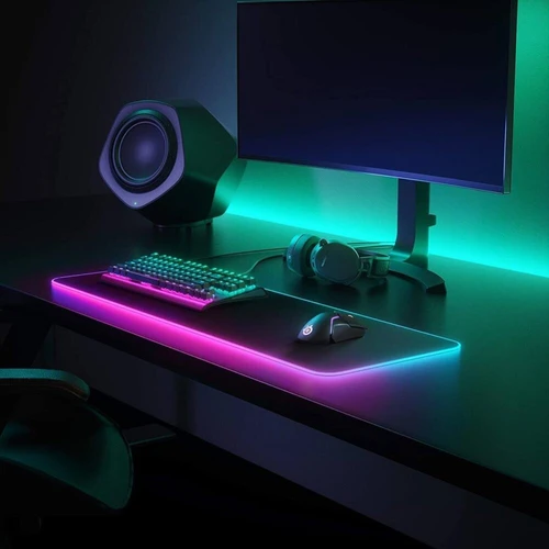 משטח גיימינג לעכבר כולל אורות RGB | פד לעכבר גיימינג 