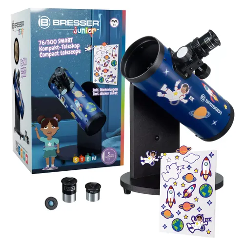 טלסקופ לילדים - Bresser Junior 76/300 Smart 