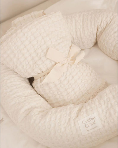 שמיכת פיקה לתינוק Cotton Cloud שמנת Minene