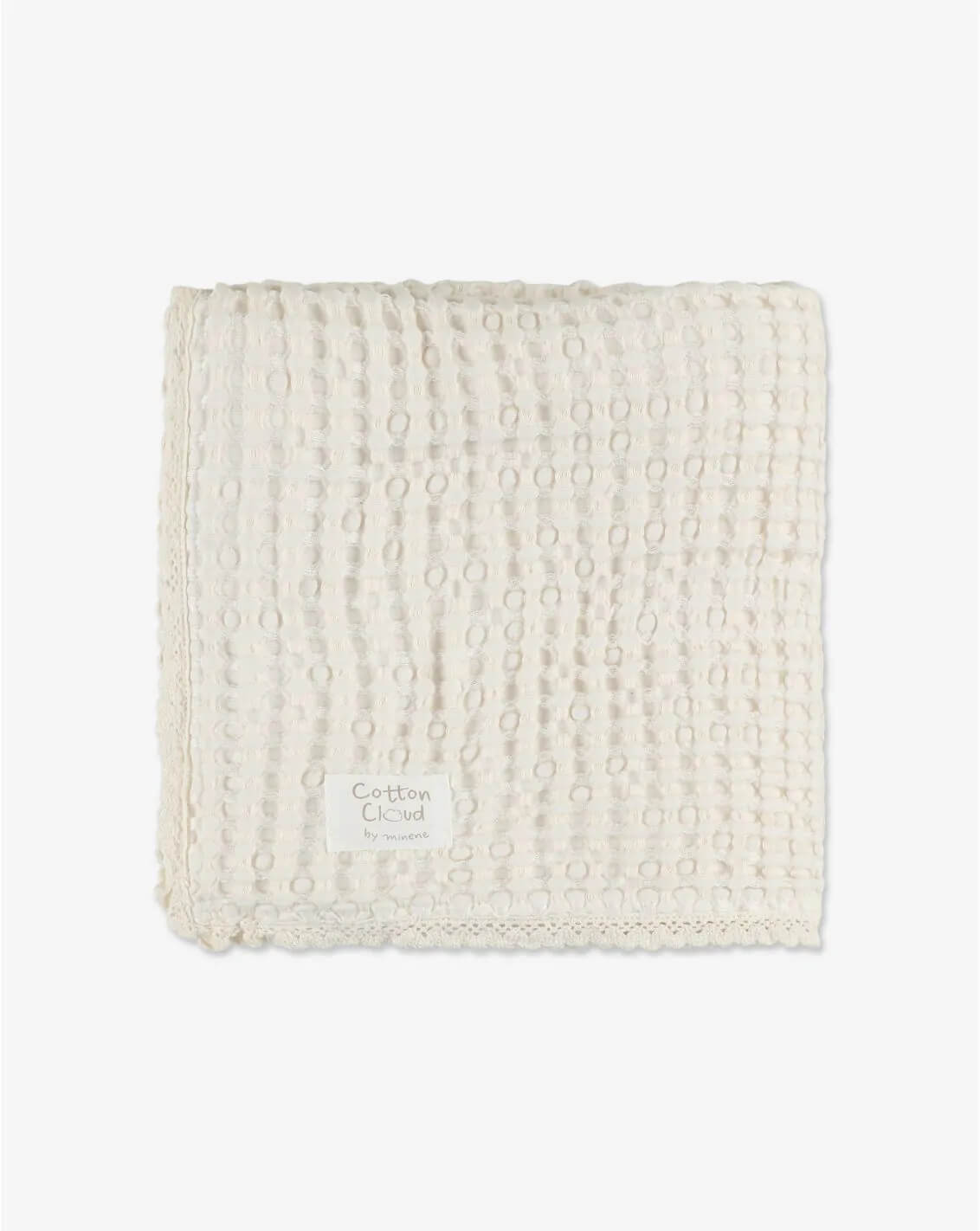 שמיכת פיקה לתינוק Cotton Cloud שמנת Minene
