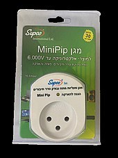 מגן ברק ונחשולי מתח 16A ׁׁ(ללא השהייה) Supco MiniMip