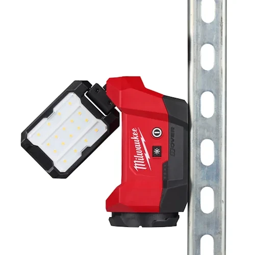 גוף פנס LED תאורת הצפה מגנתי ראש מתכוונן 1,200 לומינס תואם PACKOUT נטען M12 ALIP 12V