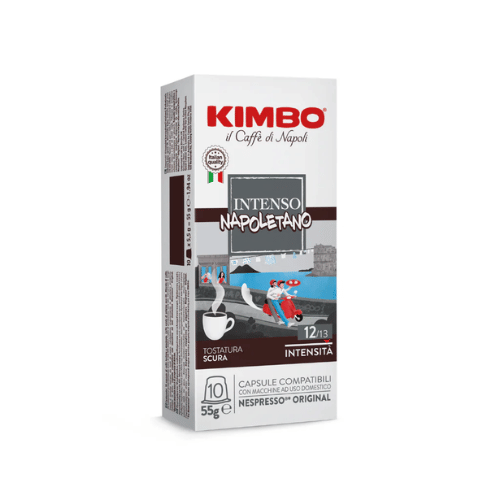 10 קפסולות קימבו לנספרסו Kimbo Intenso Napoletano