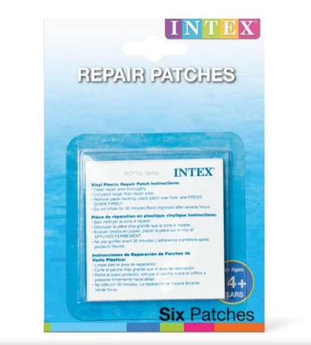 מדבקות לתיקון מזרון מתנפח או סירה של אינטקס INTEX 59631