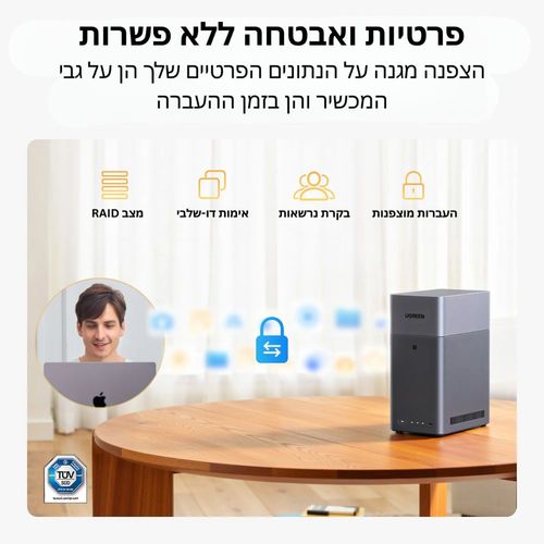 שרת אחסון UGREEN NASync DH2300