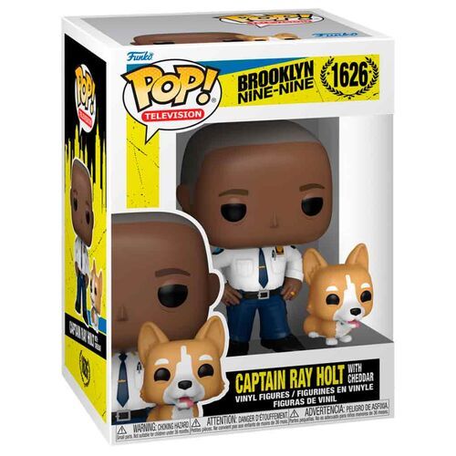 בובת פופ סדרות: ברוקלין 99 - קפטן הולט עם צ'דר - Funko POP! TV: Brooklyn Nine-Nine - Captain Ray Holt w Cheddar #1626