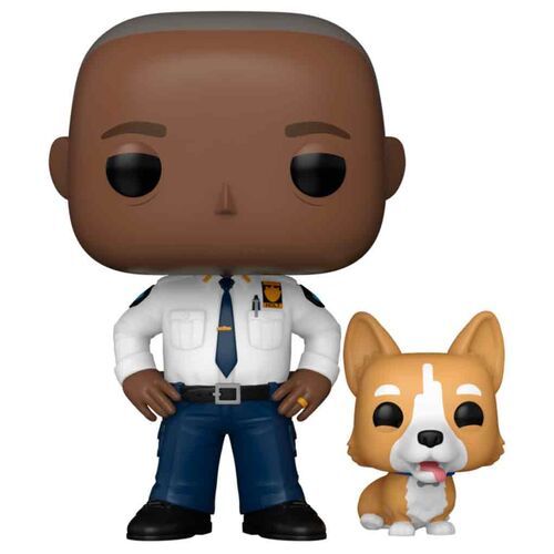 בובת פופ סדרות: ברוקלין 99 - קפטן הולט עם צ'דר - Funko POP! TV: Brooklyn Nine-Nine - Captain Ray Holt w Cheddar #1626