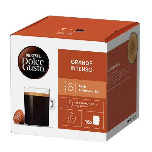 16 קפסולות נסקפה דולצ'ה גוסטו Nescafe Dolce Gusto Grande Intenso