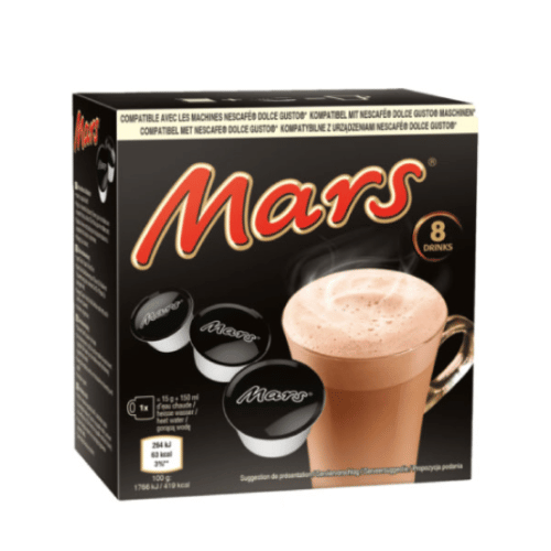8 קפסולות נסקפה דולצ'ה גוסטו Nescafe Dolce Gusto Mars