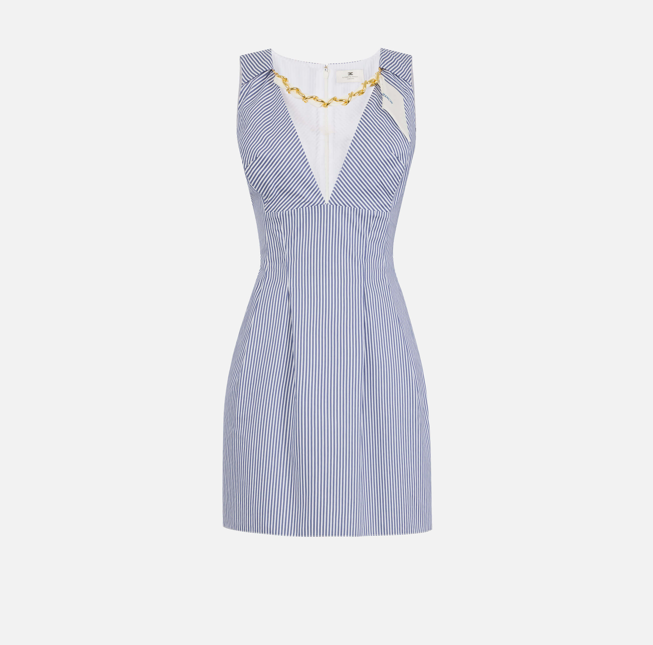 Mini dress with jewel scarf