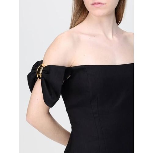 Linen-blend mini dress