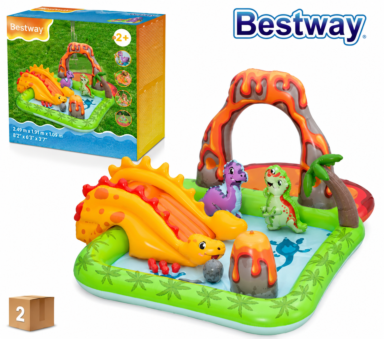 בריכת משחק מתנפחת מעיינות הר געש לילדים Bestway