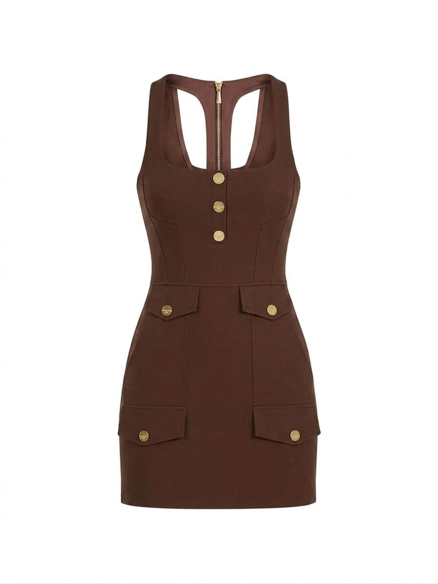 Elisabetta Franchi jacquard mini dress