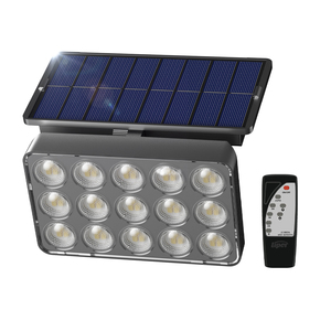 פנס קיר סולארי 100W מקצועי 6500K שחור Liper Sol
