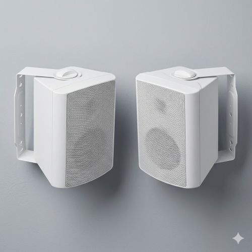 זוג רמקולים לבנים להתקנות DYNAVOX