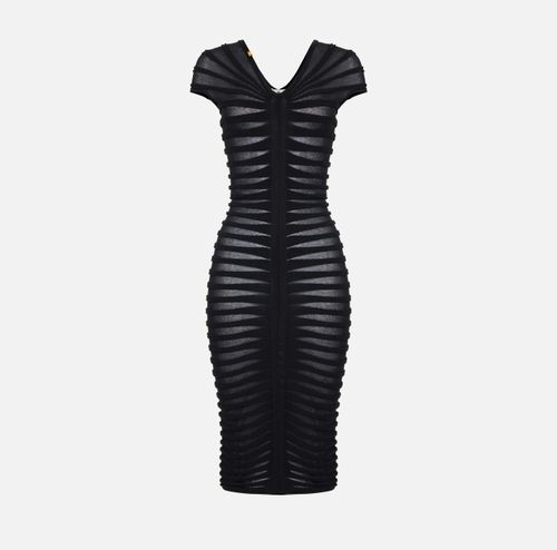 Cotton thread and viscose dress