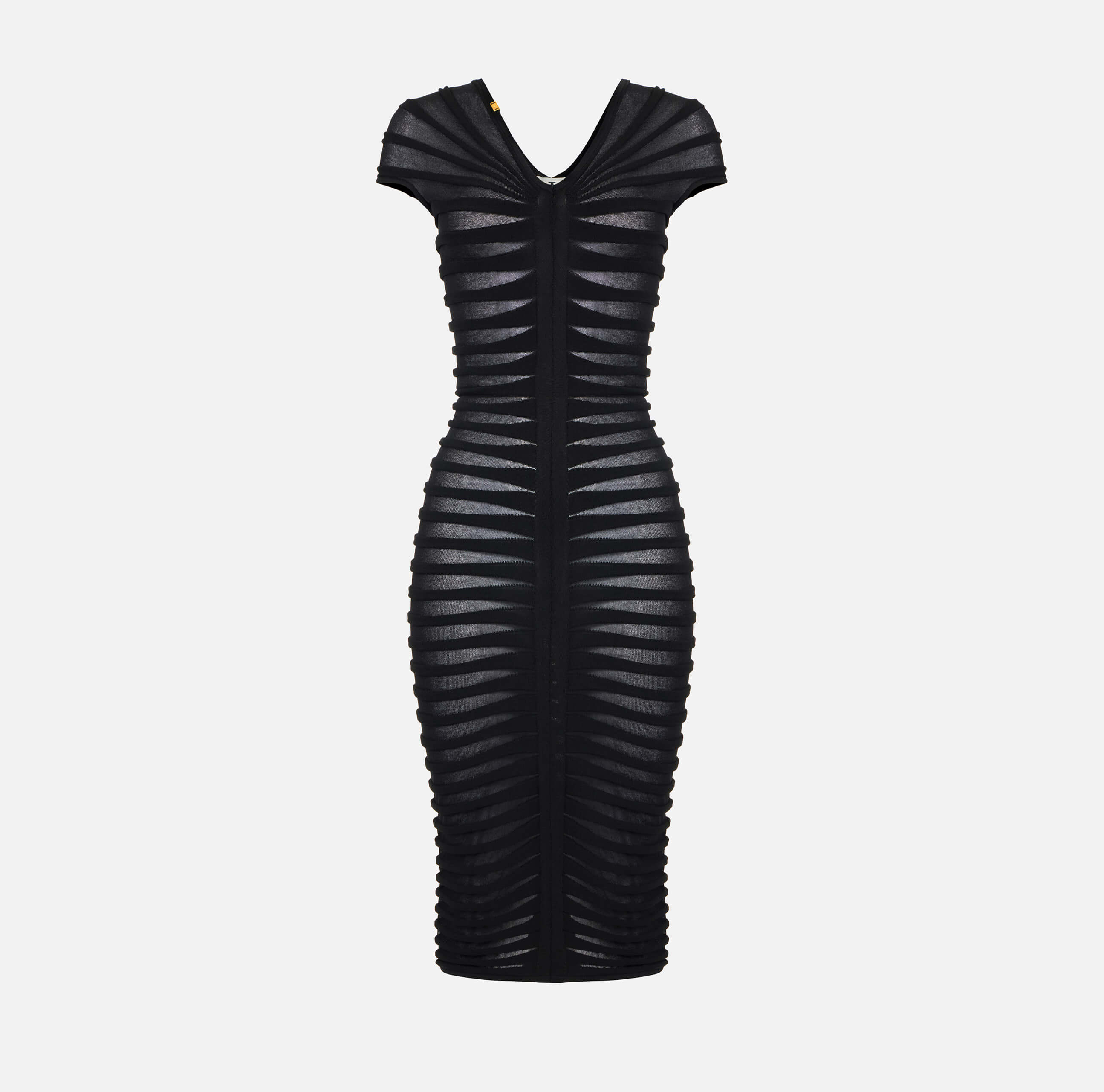 Cotton thread and viscose dress