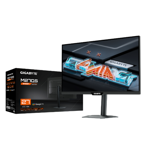 מסך מחשב Gigabyte M27QS QHD SS IPS 1Ms 180Hz Google TV
