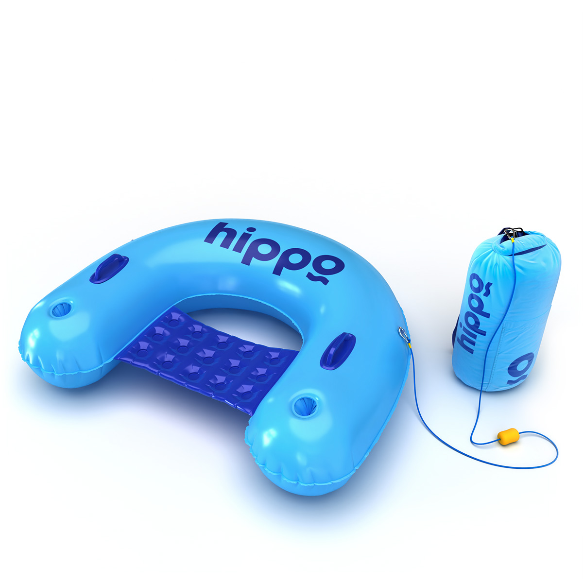 מזרון כיסא ים עם עוגן Hippo – תכלת