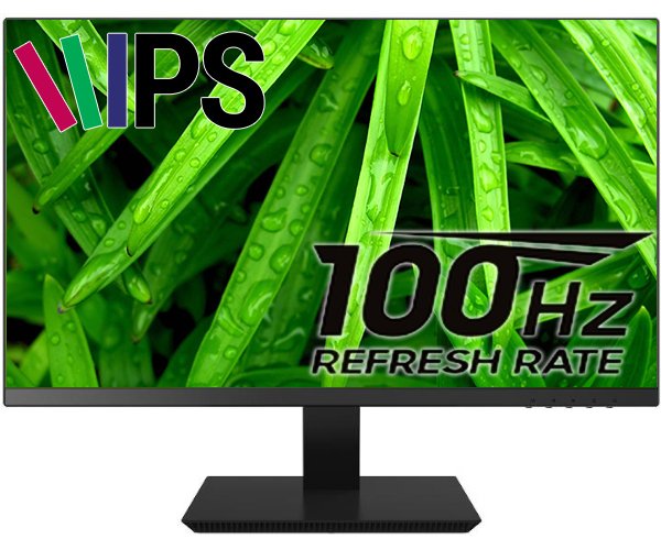 מסך מחשב Solid H2391P Full HD 23.8 IPS 5Ms VGA HDMI frameless 100Hz Black