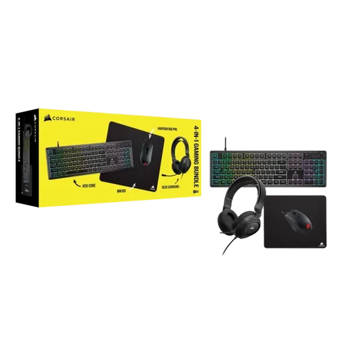CORSAIR מארז גיימינג CORSAIR 4 In 1 Gaming Bundle