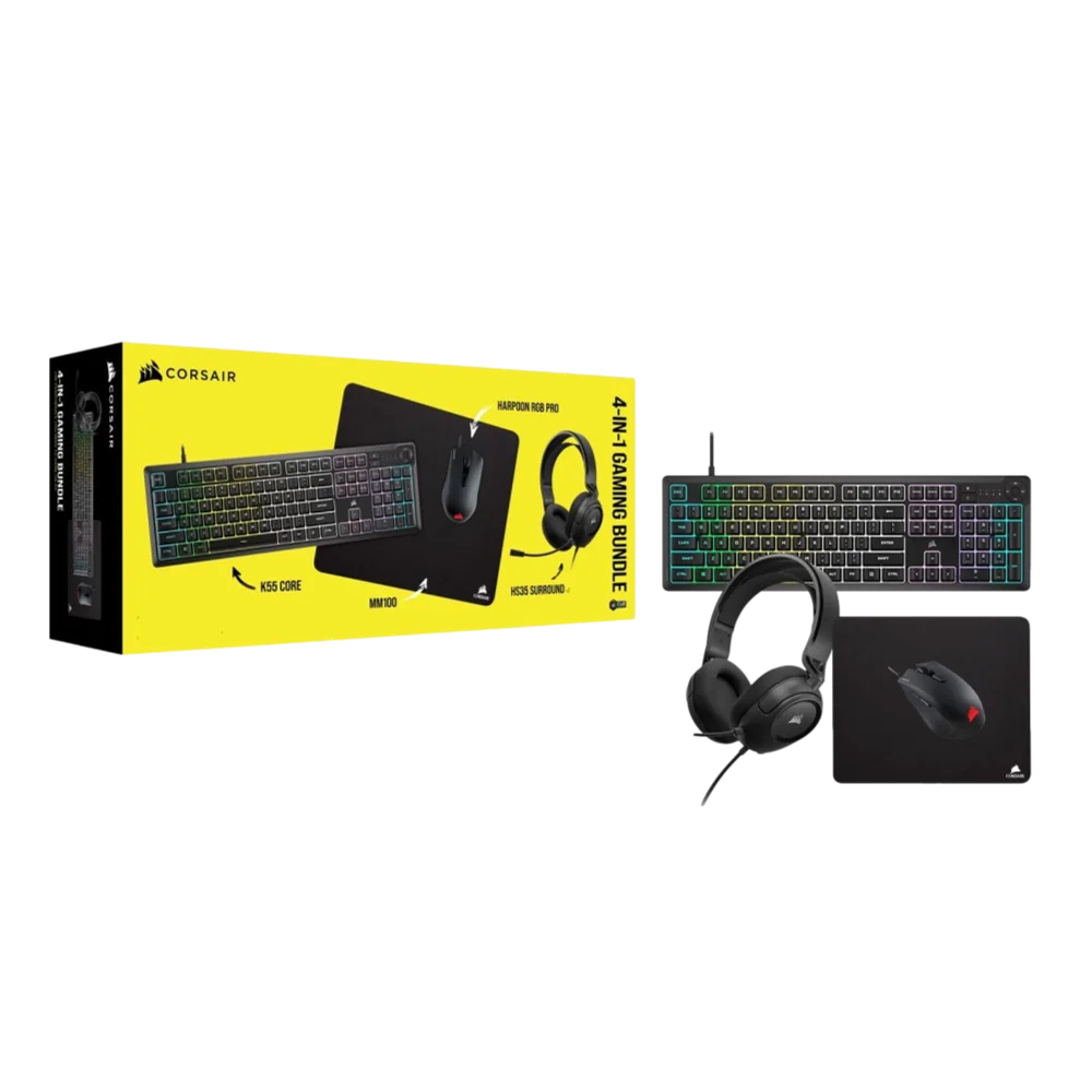 CORSAIR מארז גיימינג CORSAIR 4 In 1 Gaming Bundle