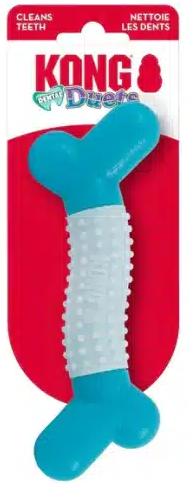 משחק לכלבים קונג גומז סטיק דנטלי קטן - KONG Duos Dental Stick Sm Easy Grip Dog Fetch & Chew Toy 