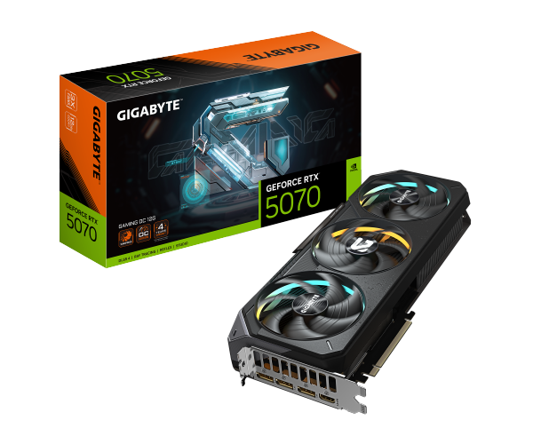 כרטיס מסך GIGABYTE GeForce RTX 5070 GAMING OC 12G