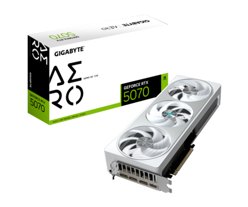 כרטיס מסך GIGABYTE GeForce RTX 5070 AERO OC 12G