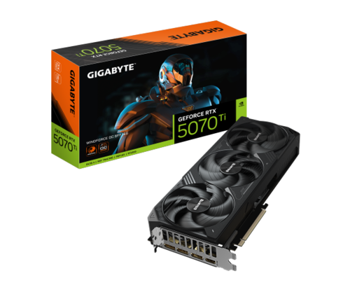 כרטיס מסך Gigabyte RTX 5070 Ti Windforce 3 SFF 16GD DP HDMI