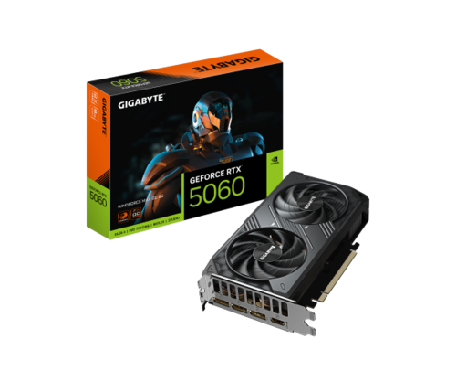 כרטיס מסך Gigabyte 5060 Windforce2 MAX OC 8GB PCIE-5.0 3XDP 1XHDMI