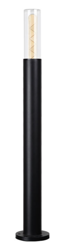 בולארד 80 ס"מ סדרת טורץ'/TORCH מוגנת IP54 גוף שחור UP E27