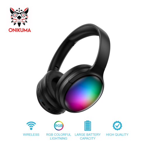 אוזניות גיימינג אלחוטיות ONIKUMA B3 RGB עם ANC – Wireless Gaming Headphones