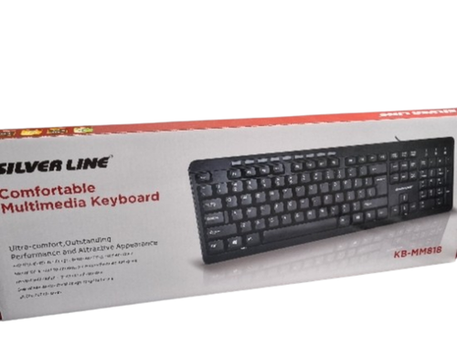 Silver Line KB-MM818 Multimedia Keyboard – מקלדת מולטימדיה חוטית 