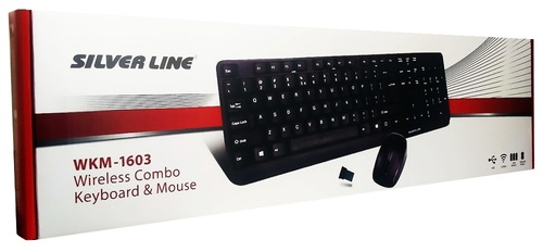 Silver Line WKM-1603 Wireless Keyboard & Mouse Combo – סט מקלדת ועכבר אלחוטיים