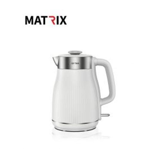 קומקום דבלין ,נירוסטה לבן MATRIX 1800W 1.8L