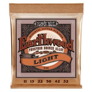 סט מיתרים לגיטרה אקוסטית Ernie Ball 2148 Earthwood Phosphor Bronze 11-52