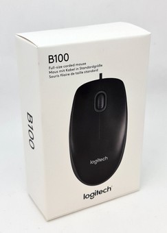 Logitech B100 Wired Optical Mouse – עכבר אופטי חוטי Logitech B100