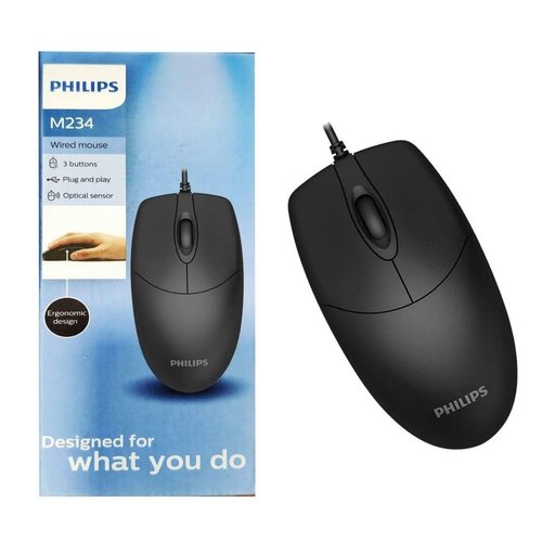 Philips M234 Wired Optical Mouse – עכבר אופטי חוטי Philips M234
