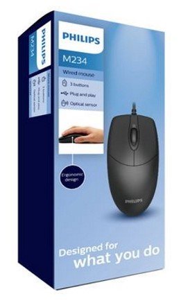 Philips M234 Wired Optical Mouse – עכבר אופטי חוטי Philips M234