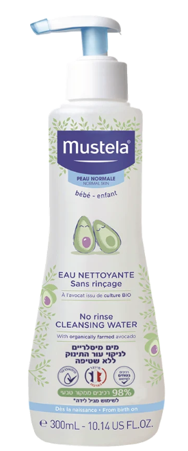 מים מיסלריים לניקוי עור התינוק Mustela