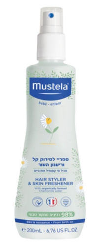 ספריי קמומיל לסירוק קל וריענון לתינוקות וילדים Mustela
