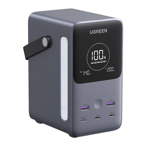 UGREEN סוללת גיבוי Power Bank 48000mAh PD 300W כולל תצוגה ותאורה שחור PB770-25286