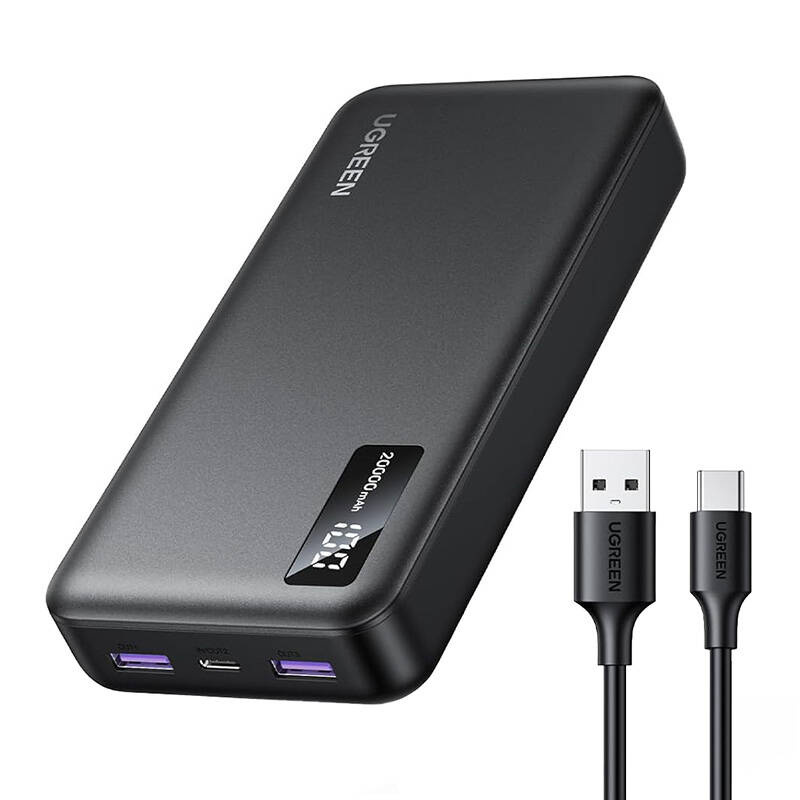 סוללת חרום UGREEN 20000mAh 20W PD שחור PB312-25683