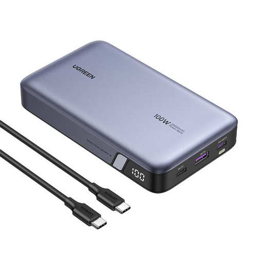 סוללת חרום UGREEN 20000mAh 100W 2*USB C + USB A PB720-25188